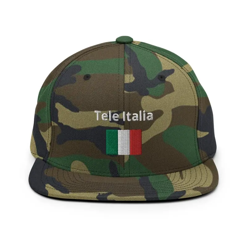 Cappello mimetico bandiera Tele Italia